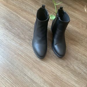 Faux Leather ankle boots
